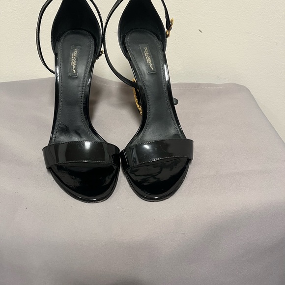 Dolce & Gabbanna 105mm leather barroco heal sandal - Picture 13 of 15